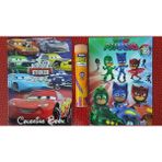 Ada Çanta Kırtasiye 2 Adet Stickerli Boyama Kitabı ve 12 Li Tüp Kuru Boya Kalemi EE1102022