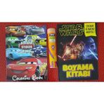 Ada Çanta Kırtasiye 2 Adet Stickerli Boyama Kitabı ve 12 Li Tüp Kuru Boya Kalemi OK785665