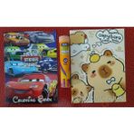 Ada Çanta Kırtasiye 2 Adet Stickerli Boyama Kitabı ve 12 Li Tüp Kuru Boya Kalemi UH88033036