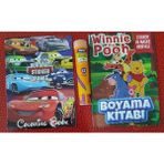Ada Çanta Kırtasiye 2 Adet Stickerli Boyama Kitabı ve 12 Li Tüp Kuru Boya Kalemi YC88880202
