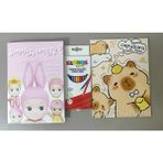 Ada Çanta Kırtasiye 2 Adet Stickerli Boyama Kitabı ve 12'li Kuru Boya Kalemi LP600408