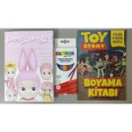 Ada Çanta Kırtasiye 2 Adet Stickerli Boyama Kitabı ve 12'li Kuru Boya Kalemi VY600490