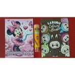 Ada Çanta Kırtasiye 2 Adet Stickerli Karakter Figürlü Boyama Kitabı ve 12 Li Tüp Kuru Boya Kalemi CE685986