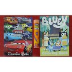 Ada Çanta Kırtasiye 2 Adet Stickerli Karakter Figürlü Boyama Kitabı ve 12 Li Tüp Kuru Boya Kalemi KG8759