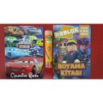 Ada Çanta Kırtasiye 2 Adet Stickerli Karakter Figürlü Boyama Kitabı ve 12 Li Tüp Kuru Boya Kalemi NS989565