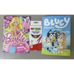Ada Çanta Kırtasiye 2 Adet Stickerli Karakter Figürlü Boyama Kitabı ve 12'li Kuru Boya Kalemi AD600401