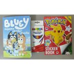 Ada Çanta Kırtasiye 2 Adet Stickerli Karakter Figürlü Boyama Kitabı ve 12'li Kuru Boya Kalemi AD600613