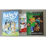 Ada Çanta Kırtasiye 2 Adet Stickerli Karakter Figürlü Boyama Kitabı ve 12'li Kuru Boya Kalemi AD600620