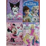 Ada Çanta Kırtasiye 4 Adet Karakter Figürlü Stickerli Boyama Kitabı PZ682695
