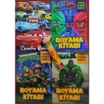 Ada Çanta Kırtasiye 4 Adet Stickerli Boyama Kitabı ve 12 Li Tüp Kuru Boya Kalemi EE22000660