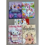 Ada Çanta Kırtasiye 4 Adet Stickerli Boyama Kitabı ve 12'li Glbx Kuru Boya Kalemi BZ661445