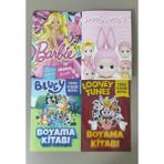 Ada Çanta Kırtasiye 4 Adet Stickerli Karakter Figürlü Boyama Kitabı AD511708