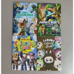 Ada Çanta Kırtasiye 4 Adet Stickerli Karakter Figürlü Boyama Kitabı AD681019