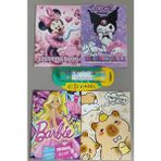 Ada Çanta Kırtasiye 4 Adet Stickerli Karakter Figürlü Boyama Kitabı ve 12 Li Adel Tüp Kuru Boya Kalemi AD200707