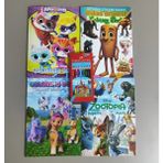 Ada Çanta Kırtasiye 4 Adet Stickerli Karakter Figürlü Boyama Kitabı ve 12 Li Fc Kuru Boya Kalemi XX0049