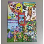 Ada Çanta Kırtasiye 4 Adet Stickerli Karakter Figürlü Boyama Kitabı ve 12 Li Fc Kuru Boya Kalemi XX0069