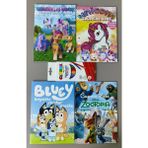 Ada Çanta Kırtasiye 4 Adet Stickerli Karakter Figürlü Boyama Kitabı ve 12 Li Kuru Boya Kalemi AD2450