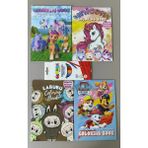 Ada Çanta Kırtasiye 4 Adet Stickerli Karakter Figürlü Boyama Kitabı ve 12 Li Kuru Boya Kalemi AD2451
