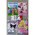 Ada Çanta Kırtasiye 4 Adet Stickerli Karakter Figürlü Boyama Kitabı ve 12 Li Kuru Boya Kalemi AD2460