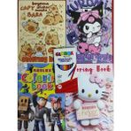 Ada Çanta Kırtasiye 4 Adet Stickerli Karakter Figürlü Boyama Kitabı ve 12 Li Kuru Boya Kalemi LS89659