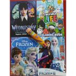 Ada Çanta Kırtasiye 4 Adet Stickerli Karakter Figürlü Boyama Kitabı ve 12 Li Tüp Kuru Boya Kalemi CF845822
