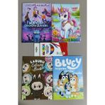 Ada Çanta Kırtasiye 4 Adet Stickerli Karakter Figürlü Boyama Kitabı ve 12'li Glbx Kuru Boya Kalemi AN07