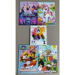 Ada Çanta Kırtasiye 4 Adet Stickerli Karakter Figürlü Boyama Kitabı ve 24'lü Adel Kuru Boya Kalemi NU560025