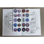 Ada Çanta Kırtasiye 4 Adet Stickerli Karakter Figürlü Boyama Kitabı ve 24'lü Adel Kuru Boya Kalemi XS20056