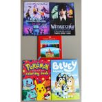 Ada Çanta Kırtasiye 4 Adet Stickerli Karakter Figürlü Boyama Kitabı ve 24'lü F.c.kuru Boya Kalemi AD200322