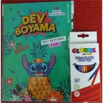 Ada Çanta Kırtasiye Karakter Figürlü Dev Boyama Kitabı (90CMX64CM) ve 12 Li Kuru Boya Kalemi AD200855