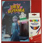 Ada Çanta Kırtasiye Karakter Figürlü Dev Boyama Kitabı (90CMX64CM) ve 12 Li Kuru Boya Kalemi AP699014