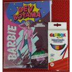 Ada Çanta Kırtasiye Karakter Figürlü Dev Boyama Kitabı (90CMX64CM) ve 12 Li Kuru Boya Kalemi CT221785