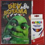 Ada Çanta Kırtasiye Karakter Figürlü Dev Boyama Kitabı (90CMX64CM) ve 12 Li Kuru Boya Kalemi KX5520989