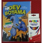 Ada Çanta Kırtasiye Karakter Figürlü Dev Boyama Kitabı (90CMX64CM) ve 12 Li Kuru Boya Kalemi PH5658803