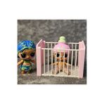 Ada Goods Oyuncak Bebek Beşiği | 10 cm Uzunluk | Oyuncak Bebekler Için Şık Beşik