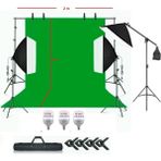 Ada Greenbox 2x3 Metre Chromakey Green Screen Greenbox Yeşil Fon Perde Çekim Seti Full Set