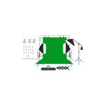 ADA GREENBOX 3x6 metre chromakey green screen greenbox yeşil fon perde çekim Seti full set 5 duylu softbox