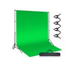 ADA GREENBOX Chromakey-green Screen- Greenbox Yeşil Fon Perde (2X3 M) Fon Standı 4 FON MANDALI YÜZDE YÜZ PAMUK