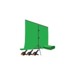 Ada Greenbox Green Screen Yeşil Fon Perde 1.5x2M + Tek Ayaklı Fon Standı+3 Adet Mandal