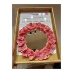 ADA HOME COLLECTION SHOP ÖĞRETMENLER GÜNÜ KADINLAR GÜNÜ ANNELER GÜNÜ DOĞUM GÜNÜ VE SEVGİLİ İÇİN çiçekli aynalı tepsi