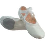 Ada Kostüm Üper Comfort Canvas Bale Patiği - Çift Taban - Beyaz