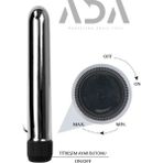 ada marketing 17 cm Metal Anal ve Vajinal Titreşimli Dildo Bullet Vibratör - Krem Hediyeli