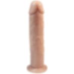 ada marketing 18,5 cm Realistik Testissiz Anal ve Vajinal Dildo - Krem Hediyeli