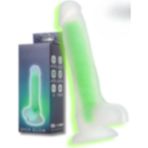 ada marketing 22CM Gece Parlayan Yeşil Neon Strapon Dildo Glowing Belden Bağlamalı Yapay Penis ve Cinsel Oyuncak