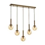 Ada Modern Avize E27 60w 80x13cm Metal Eskitme Avonni-av-1781-5ey Kaplama