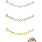 Adal Silver 925 Ayar Gümüş Zincir Halka Uzatma Parçası - Rose Gold - 5 cm