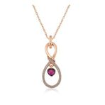 Adal Silver Rose Sonsuz Kalp Gümüş Kolye