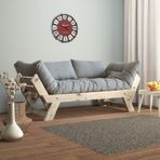 Adalar Masif Natural-Gri Renk 2li Kanepe CPT8107-210