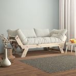 Adalar Masif Natural-Kırık Beyaz Renk 2li Kanepe CPT8129-210