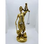 Adaletin Simgesi Adalet Kadın Terazisi Themis Adalet Heykeli Sarı348